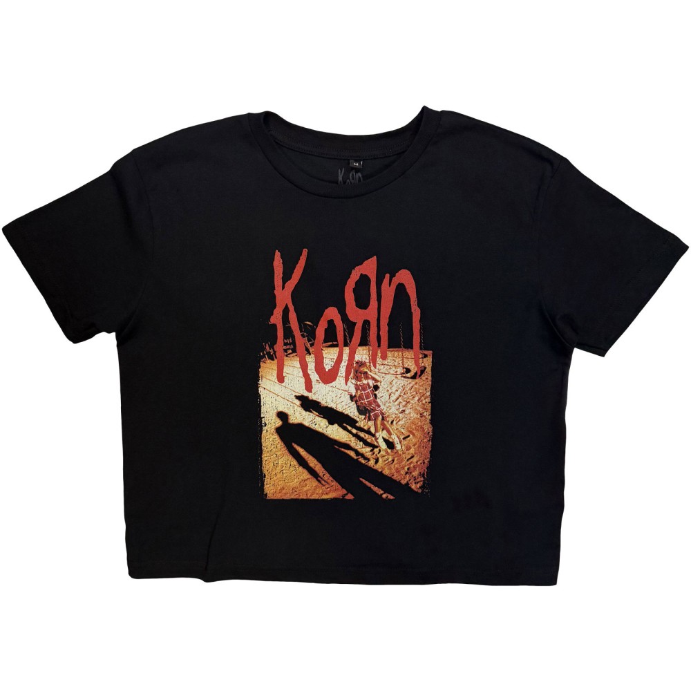 Korn - Shadow Playground Crop top - Black